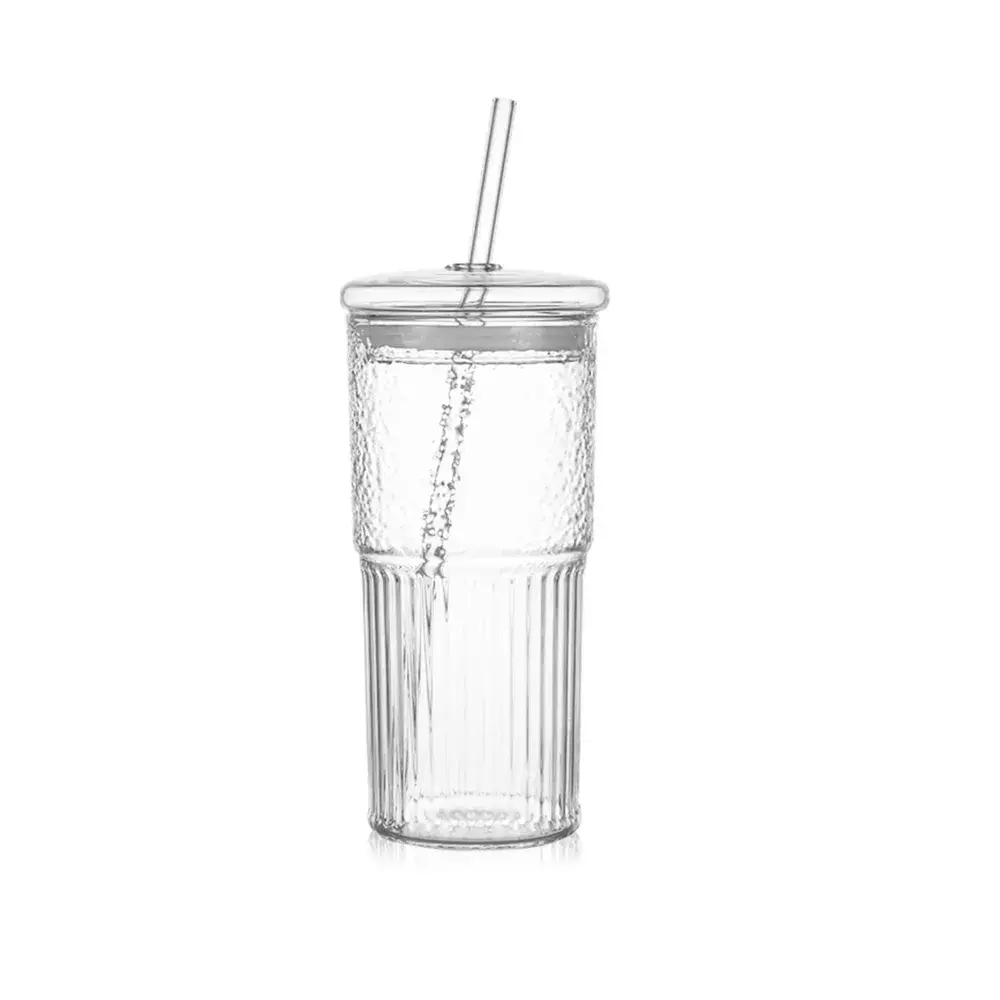 Tomatodo All Glass | Con tapa y cañita