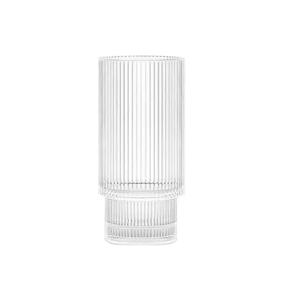 Vaso con Rayas Verticales | Vidrio